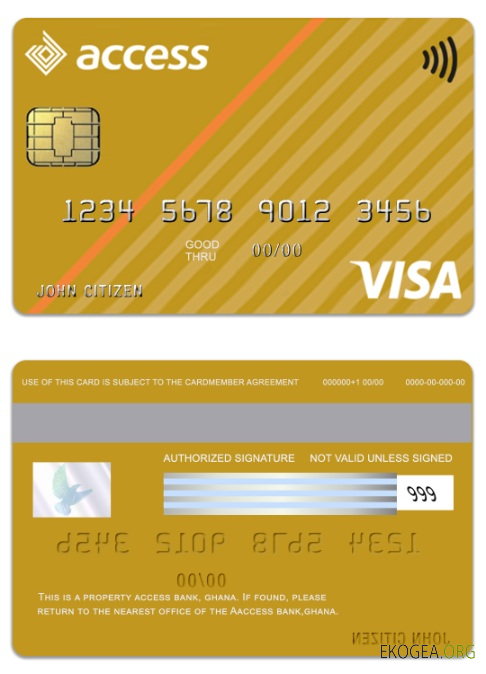Carte visa or Ghana Access Bank